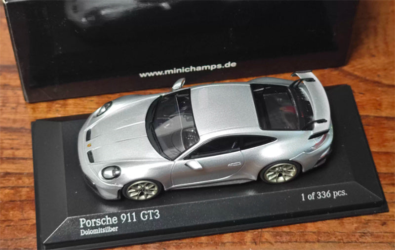 1:43 Porsche 911 992 GT3 2020 Dolomitsilber MINICHAMPS Limited Edition 336PCS ONLY DIECAST Car Model