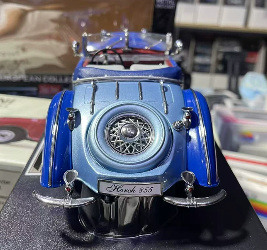1:18 Horch 855 1939 Blue Sun Star Special Roadster DIECAST car Model
