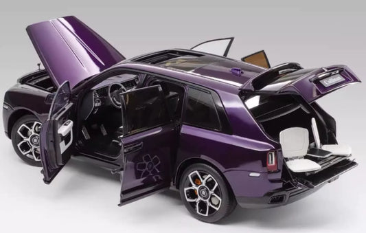 1:18 Cullinan Rolls-Royce BB wheel Limited Edition 149PCS ONLY Purple Diecast Model view2