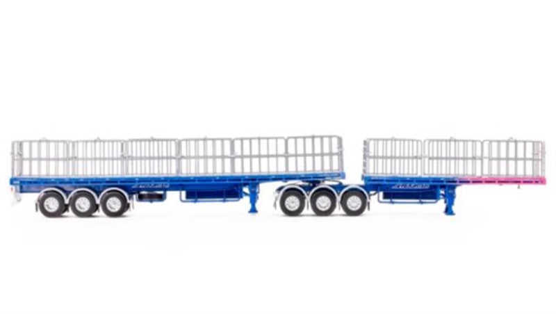 Drake FREIGHTER B Double - Ross Tpt Blue w/pink fade 1:50 Model