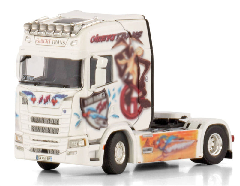 WSI SCANIA S HIGHLINE CS20H 4X2 Giberttrans 1:50 Truck Pre-built Model