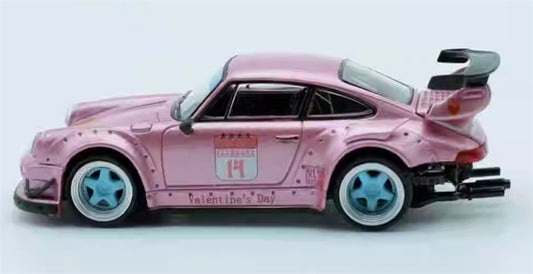 1:64 Porsche RWB 930 2026 Model model Valentine's Day Special Edition DIECAST Civil Car Model
