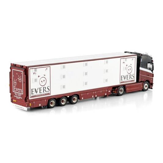 1:50 VOLVO EVERS FH5 XL 4X2 LIVE STOCK TRAILER 3 AXLE WSI Diecast Model