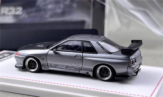Focal Horizon Nissan Skyline GT-R R32 Grey Black Cover Limited Edition 699PCS ONLY 1:64 Car Pre-built Model view2