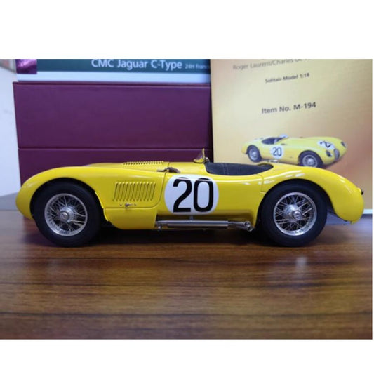 CMC Jaguar C-Type 24H France 1953 #20 yellow 1:18 DIECAST Truck Lorry Limited Edition