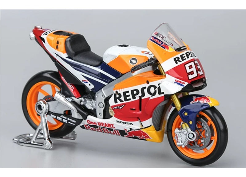 1:18 Honda RC213V 2018 Orange/Red #93 Maisto Diecast Motorcycle Model