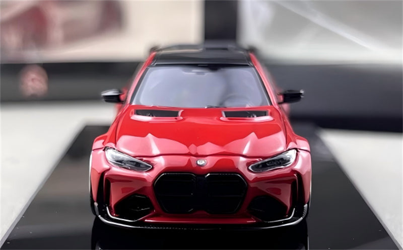 1:64 BMW G82 M4 Widebody Transparent Red SW DIECAST Limited Edition 499pcs ONLY Model