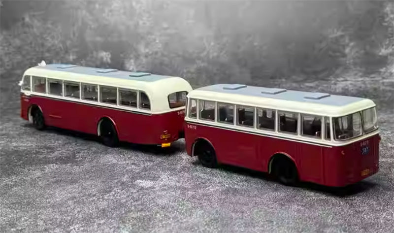Beijing Public Transport Route 337 Skoda 706RO + Trailer 1:64 Bus Pre-built Model view10