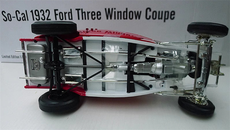 ACME So-Cal 1932 Ford Three Window Coupe red Limited Edition 1:18 Car Pre-built Model