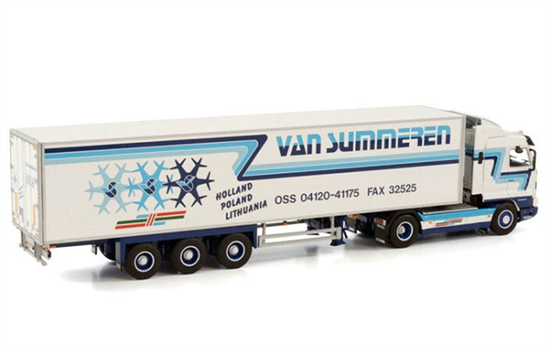 WSI SCANIA 3 SERIES STREAMLINE 4X2 REEFER TRAILER - 3 AXLE VAN SUMMEREN 1:50 Truck Pre-built Model