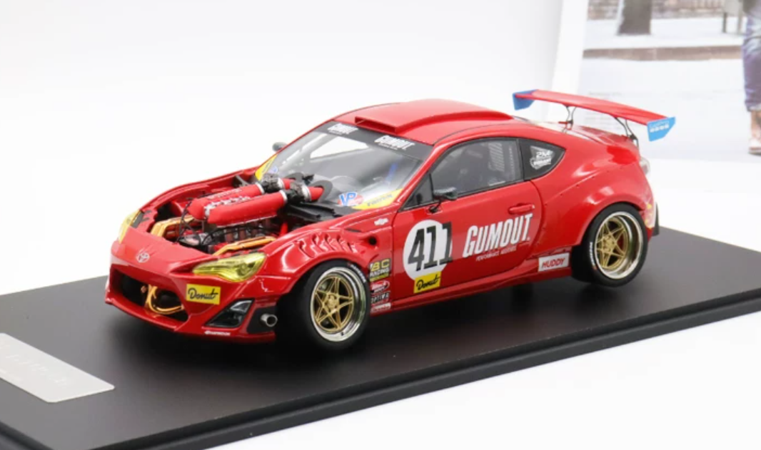 1:18 Toyota GT4586 Red DCN LTD 999PCS ONLY DIECAST car Model