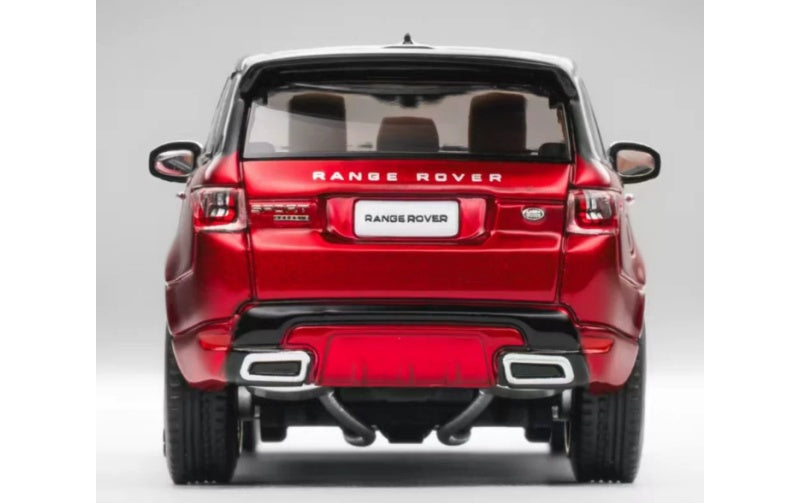 1:64 Land Rover Range Rover Sport 2018 Red Black Wheel Whelart DIECAST Model