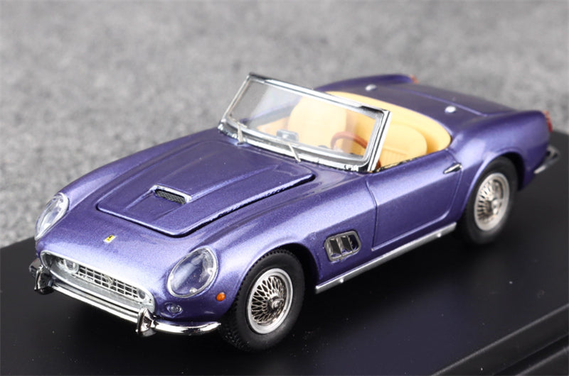 KING MODEL Ferrari 250GT SWB California Open Top Ice Blue Limited Edition 999PCS ONLY 1:64 Car Pre-built Model view11