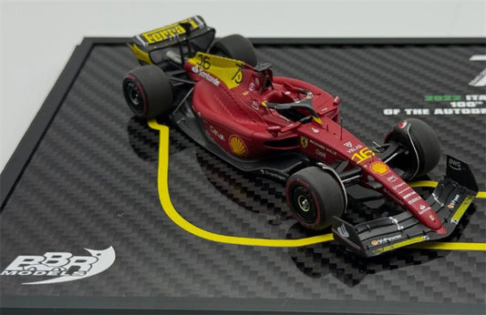 BBR MODELS Ferrari F1-75 G.P.Monza 2022-set of two C.Leclerc-C.Sainz 1:43 Model view2