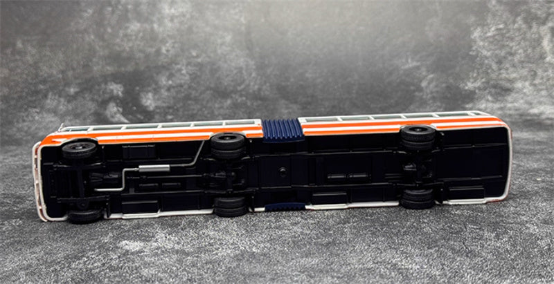 AUTO-GLIMPSE Shanghai Bus SK661 articulated trolley bus Orange Route 66 High end version (peak type) 1978-1996 1:64 Bus Pre-built Model view9
