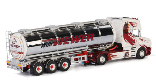 WSI Scania T6 Torpedo 4x2 Tanktrailer Willi Wewer 1:50 Truck Pre-built Model