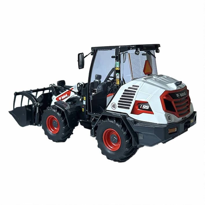 1:25 L95 Bobcat White Red Diecast Model