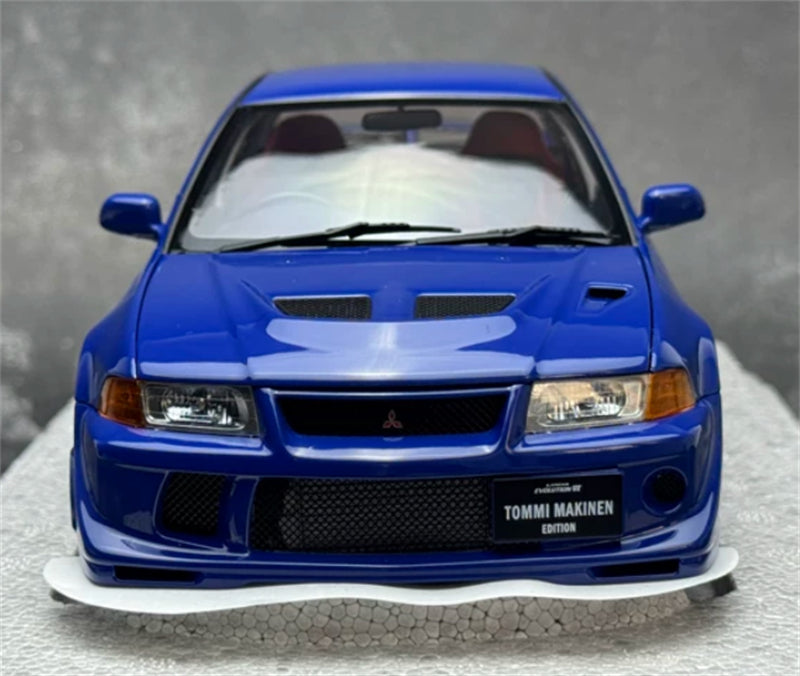 1:18 Mitsubishi Lancer Evolution VI (6.5) GSR T.M.E Canal Blue MOTORHELIX Limited Edition 499PCS ONLY DIECAST Model