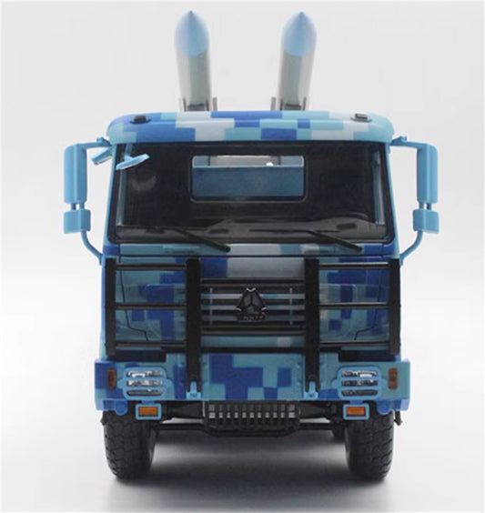 Sinotruk Howo Hongqi 16 Anti Ship Missile Launch Parade Vehicle 70th anniversary Digital Camo 1:24 Tank Pre-built Model view2