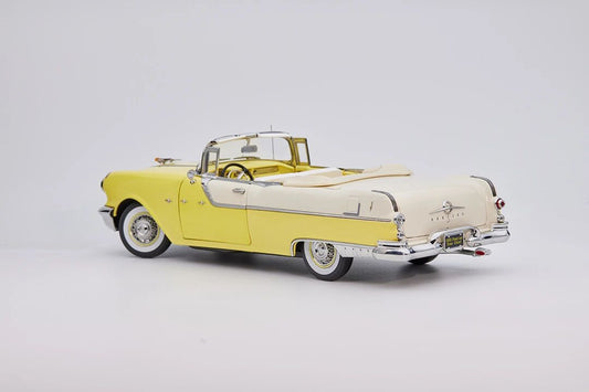 Sun Star 1:18 1955 Pontiac Star Chief Open Convertible diecast model yellow