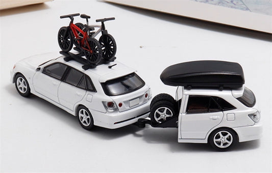 Mortal TOYOTA ALTEZZA GITA IS200 Exhibition HEC Limited White - Set Limited Edition 1:64 Car Pre-built Model view2