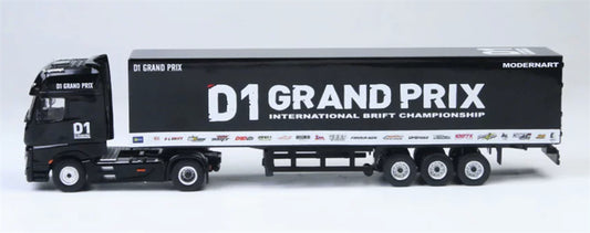 1:64 Mercedes-Benz D1 GRAND PRIX Black MODERNART DIECAST Trailer & Tractor Model