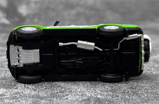 Shadow pro Mitsubishi Pajero V97 Armed Police Patrol Vehicle white-green left hand drive 1:64 Car Pre-built Model view2