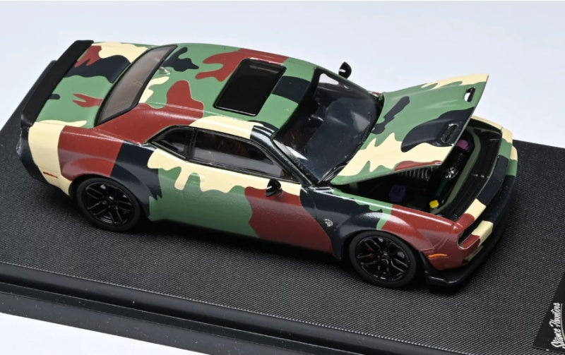 1:64 DODGE SRT Hellcat Rainforest Survival Stance Hunters Limited Edition 499PCS ONLY DIECAST Model
