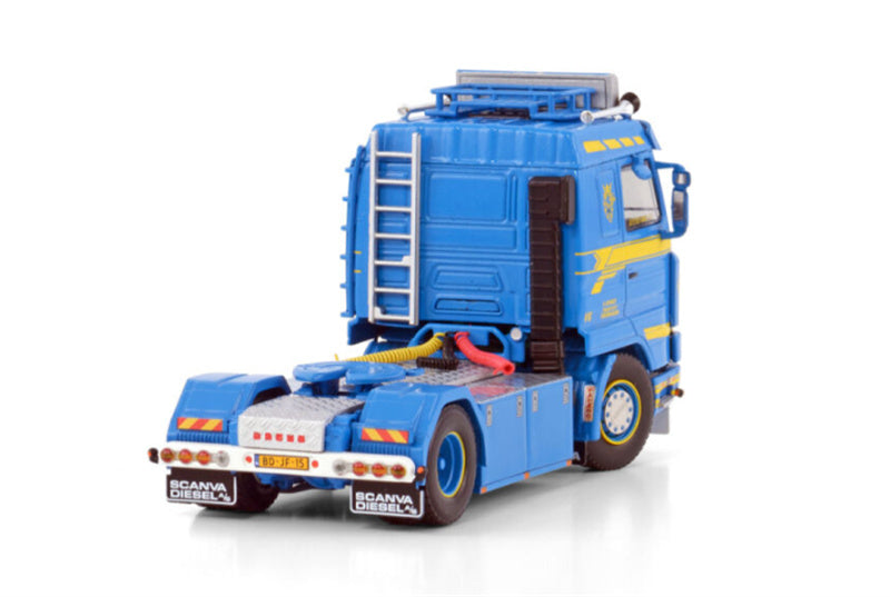 WSI SCANIA 3 SERIES STREAMLINE 4X2 K. Verweij blue 1:50 Truck Pre-built Model