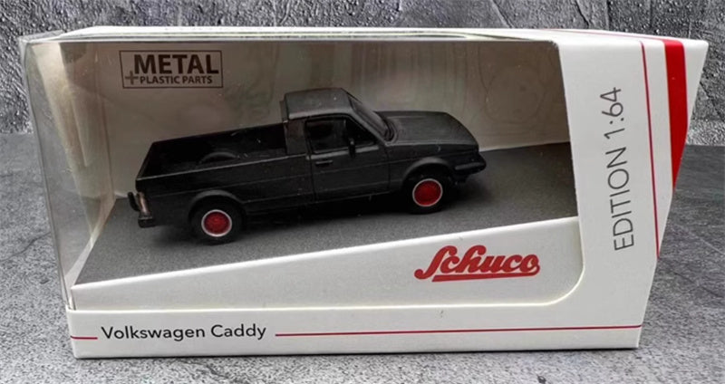 Schuco vw Caddy Pickup grey 1:64 Truck Pre-built Model