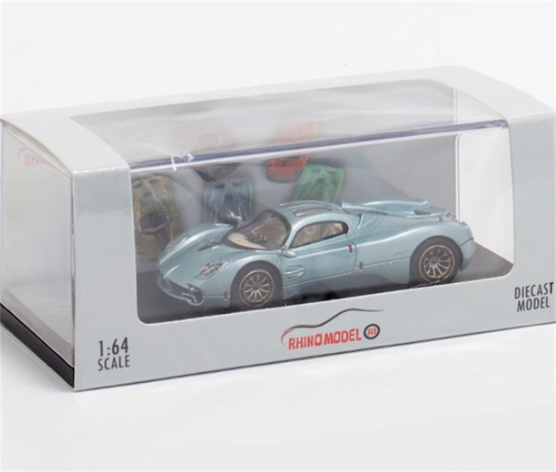 RHINO MODEL Pagani Utopia Ice Blue Supercar 1:64 car Pre-built Model view8
