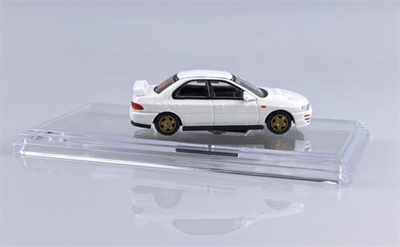 BM Creations SUBARU 1994 Impreza WRX STi LEFT HAND DRIVE White 1:64 Car Pre-built Model
