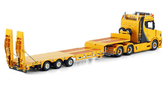 WSI VLASTUIN TORPEDO 6X2 TAG AXLE SEMI LOW LOADER - 3 AXLE Krommenhoek 1:50 Model