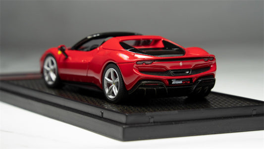 BBR MODELS FERRARI 296 GTS Red Convertible Silver Wheel LTD 200PCS 1:43 Model view2