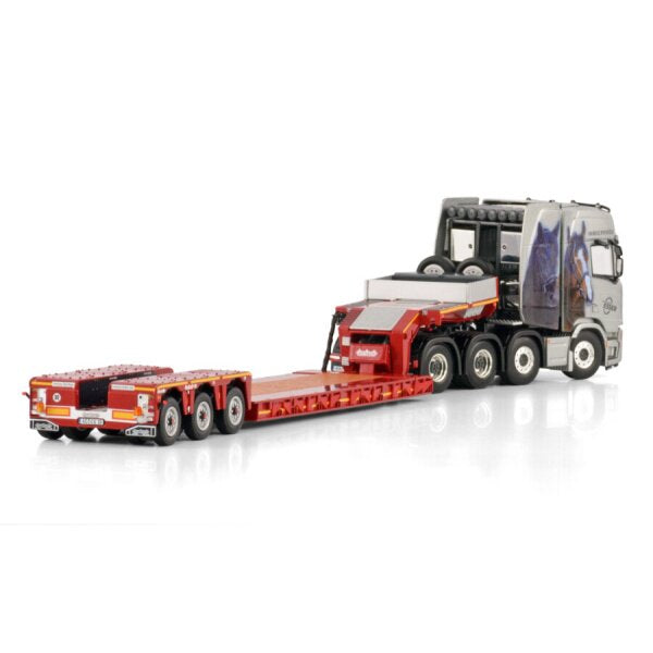 1:50 SCANIA Esser Schwertransporte R CR20H 8X4 EURO PX LOW LOADER 3 AXLE WSI Diecast Model