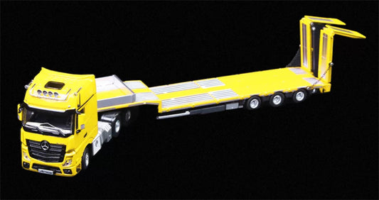 1:64 Mercedes-Benz Actros Yellow TIMEMICRO x PERKA DIECAST Trailer & Tractor Model