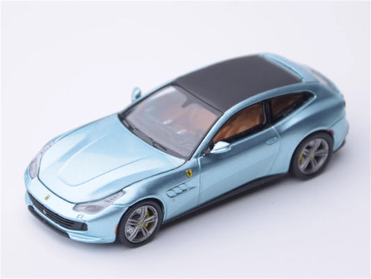 Phantom Knight Ferrari GTC4 Lusso station wagon Limited Edition 399PCS ONLY Ice Blue 1:64 Car Pre-built Model view2