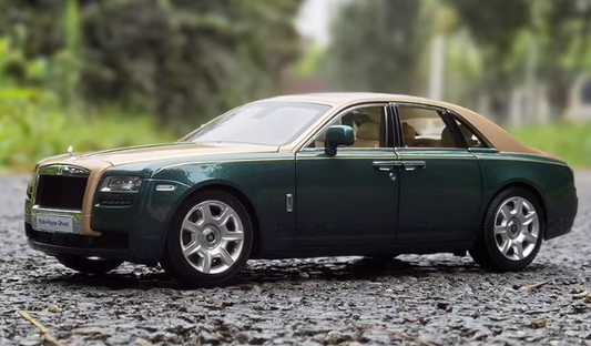 kyosho Rolls Royce RR ghost Green and gold dual color 1:18car Pre-a Model