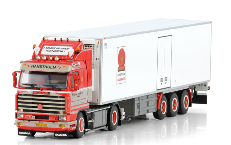 WSI SCANIA 3 SERIES STREAMLINE 4X2 REEFER TRAILER - 3 AXLE P. Bjarne Andersen Hanstholm 1:50 Truck Pre-built Model