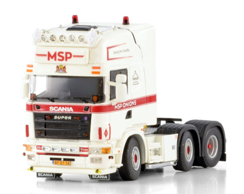 WSI SCANIA 4 SERIES TOPLINE 6X2 TWIN STEER MSP Onions 1:50 Truck Pre-built Model