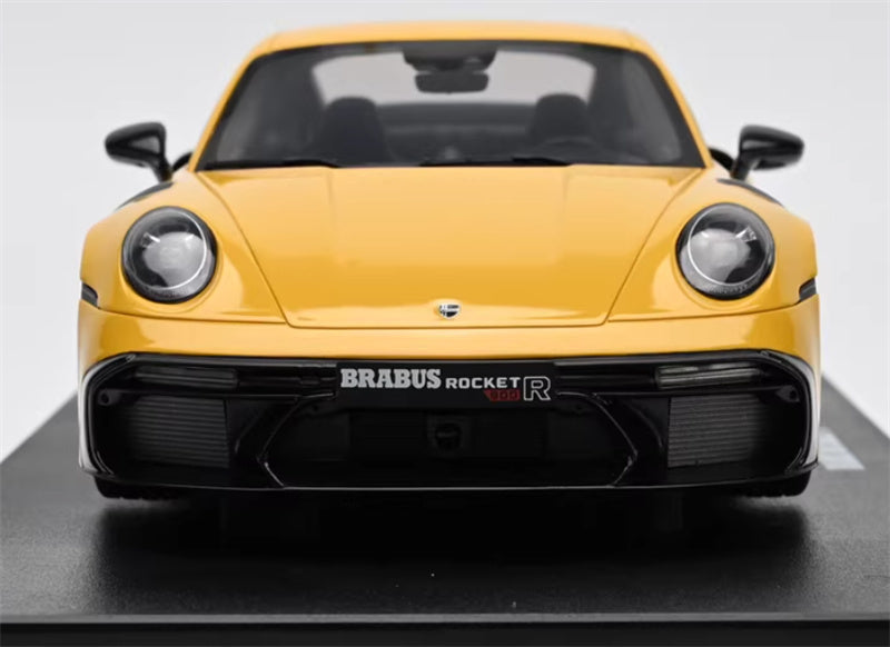 1:18 PORSCHE 911 BRABUS 900 ROCKET-R Yellow GT SPIRIT w/ display box Limited Edition 504PCS ONLY Resin Car Model