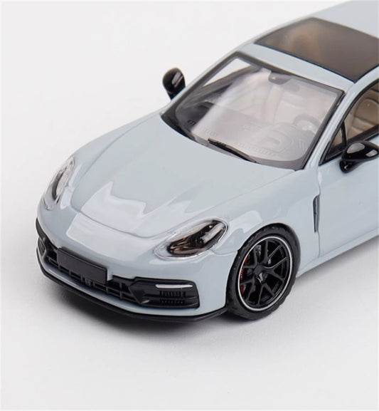 1:64 Porsche Panamera Sport Turismo Travel version Limited Edition 499pcs ONLY Sky Gray Ghost Player DIECAST Model