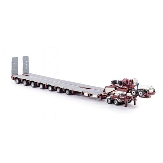 Drake 7x8 Steerable Low LoaderTrailer with 2x8 Dolly Patlin 1/50 DIECAST Truck