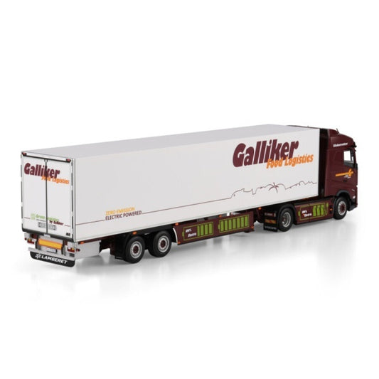 1:50 VOLVO GALLIKER FH 4X2 REEFER TRAILER 2 AXLE WSI Diecast Model