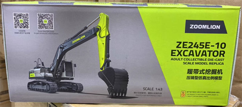 ZOOMLION ZE245E-10 Excavator 1:43 Truck Pre-built Model
