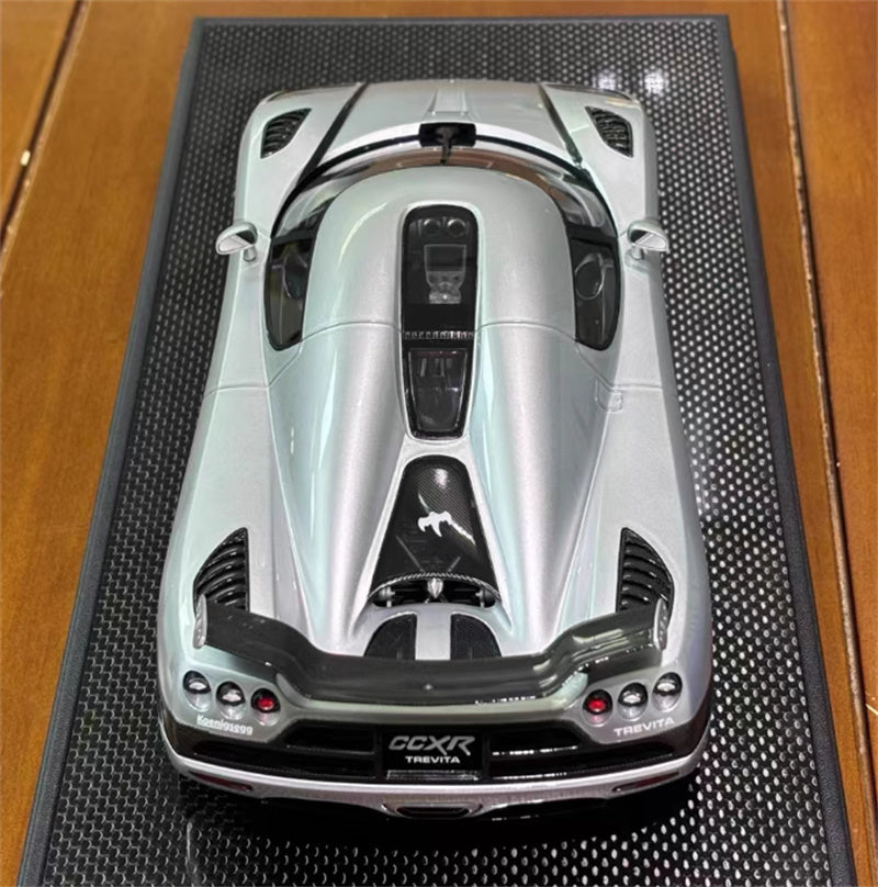 1:18 Koenigsegg CCXR 2010 silvery VMB Resin Car Model view6