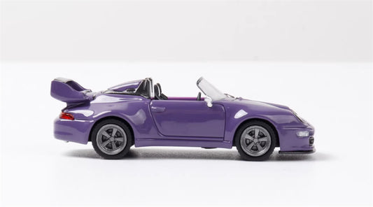 SW Porsche Gunther Werks 993 Night Purple Convertible Limited Edition 499PCS ONLY 1:64 car Pre-built Model view2