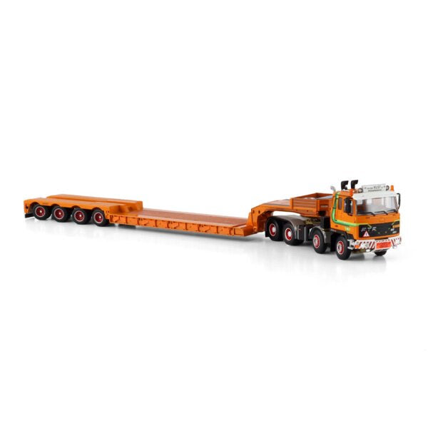 1:50 FTF VAN DER VLIST GROOT FS SERIE 8X4 EURO LOW LOADER 4 AXLE WSI Orange Diecast Model