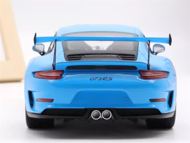 1:18 Porsche 911 GT3 RS Racing Miami Blue GTAutos DIECAST Model
