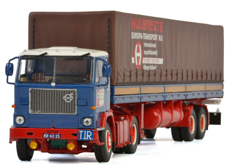 WSI VOLVO F88 4x2 CURTAINSIDE CLASSIC - 2 AXLE Huijbregts 1:50 Truck Pre-built Model